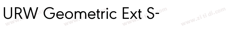 URW Geometric Ext S字体转换